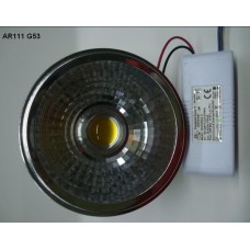 10W/15W COB LED AR111 G53 Strahler Lampe Spot 12V/230V Dimmbar, Reflektor 120°, ersetz Halogen