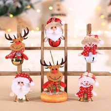 12cm Anhänger Figuren Puppen mit Glocke für Weihnachtsdeko Weihnachtsschmuck 