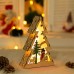 20x14cm Klein LED Nachtlampe aus Holz Weihnachtsbaum beleuchtend Weihnachtsbeleuchtung