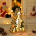 20x14cm Klein LED Nachtlampe aus Holz Weihnachtsbaum beleuchtend Weihnachtsbeleuchtung