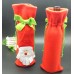 Wein Flaschen Beutel Deckel für Weihnachten Deco Geschenk Tüte mit Schleife