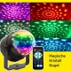 3W AC220V mini LED Bunt RGB Magische Kristall Kugel Rotationslampe mit Fernbedienung
