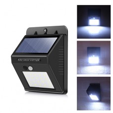 20-LEDs Solar LED Wandlampe Solarlampe Wasserdicht IP65 Kaltweiß