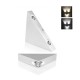 3W AC230V Dreieckig LED Wandleuchte Wandlampe Treppen Flurlampe für Innen Silber