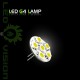 6er LED Leuchtmittel Lampe G4 12Volt 6x5050 SMD LEDs horizontal, weiss/warmweiss