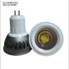 5W MR16 GU5,3 COB LED Leuchtmittel Strahler Lampe, hoher Farbwiedergabeindex, dimmbar erhältlich