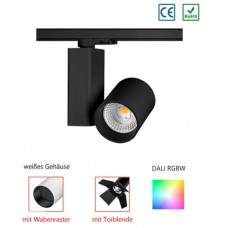 15W 20W 32W 36W DALI DT8 RGBW LED 3-Phasen Stromschienenstrahler Schieneneleuchten